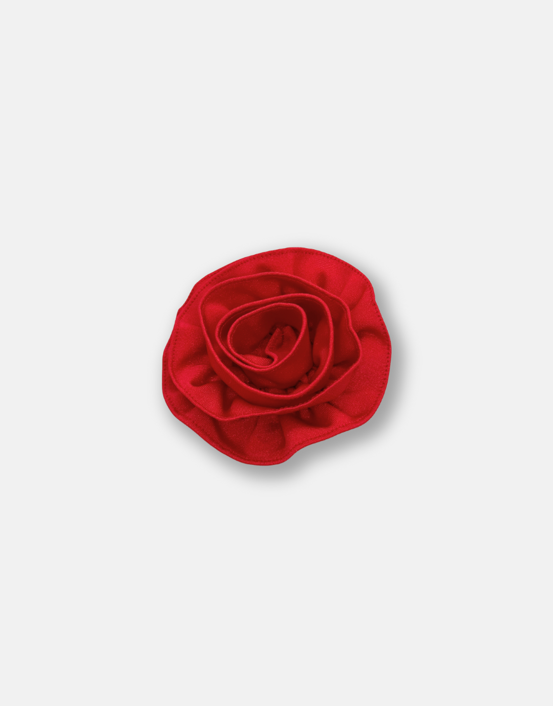J ROSE BROOCH RED