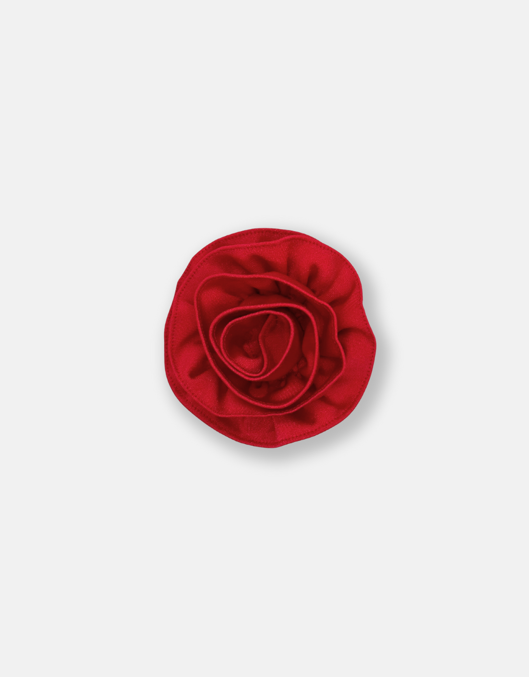 J ROSE BROOCH RED