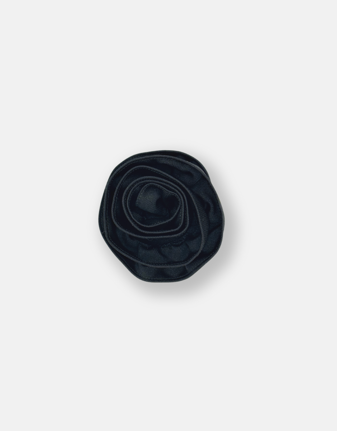 J ROSE BROOCH BLACK