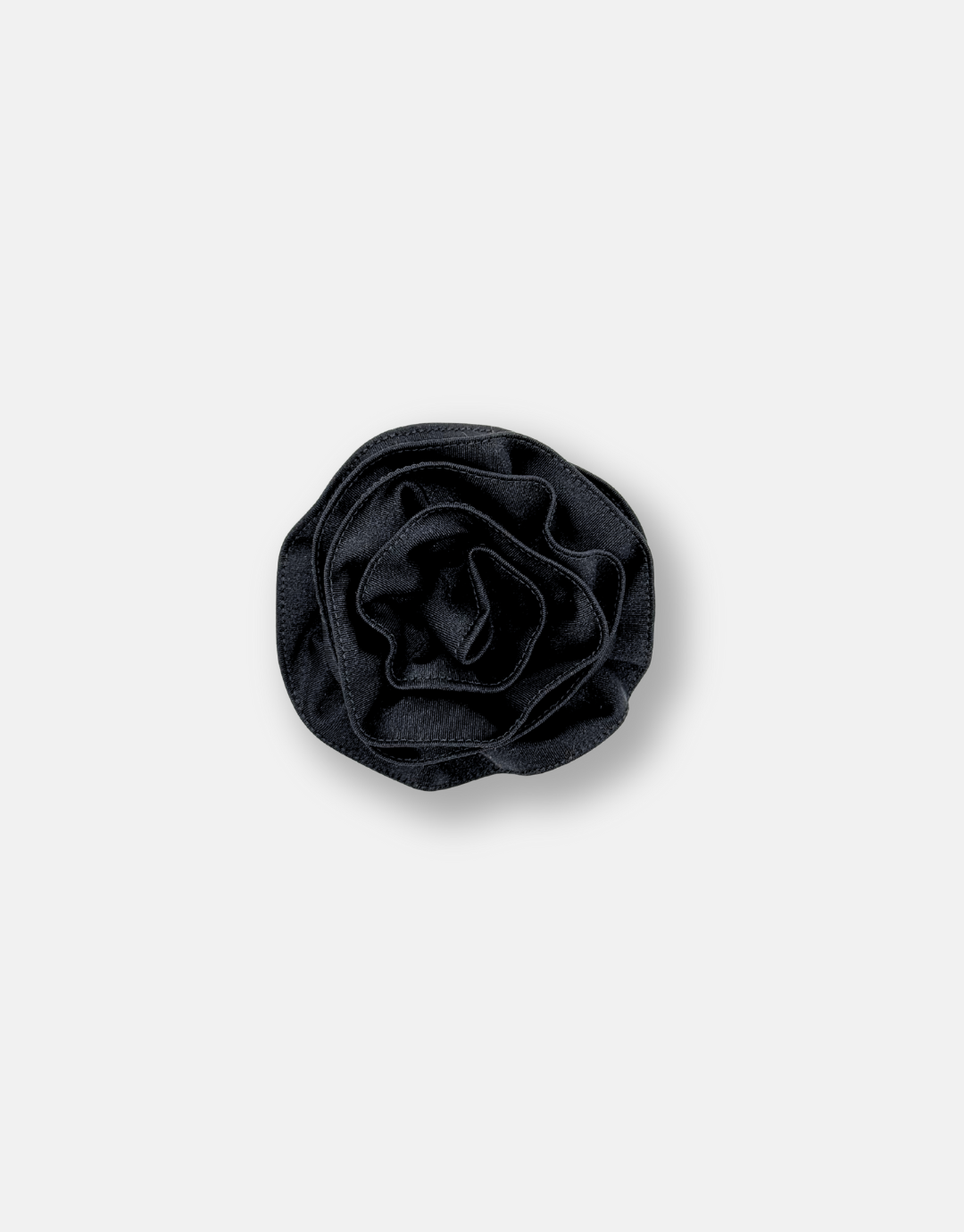 J ROSE BROOCH BLACK