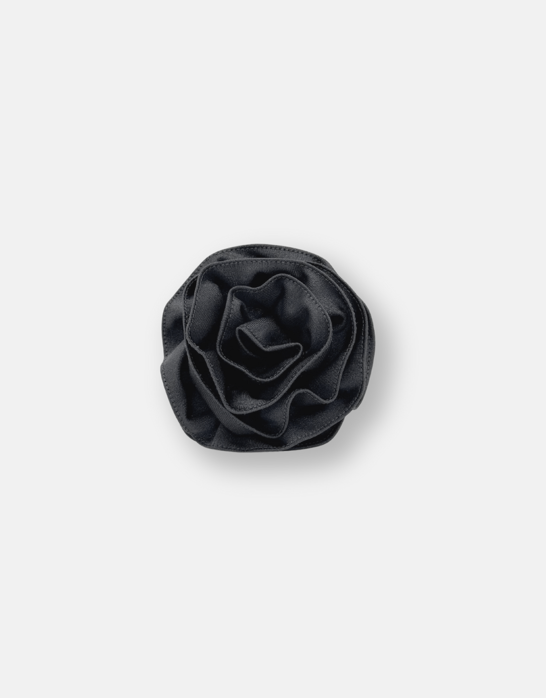 J ROSE BROOCH BLACK