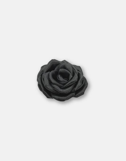 K ROSE BARETTE BLACK