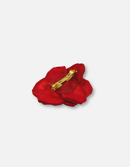 K ROSE BARETTE RED