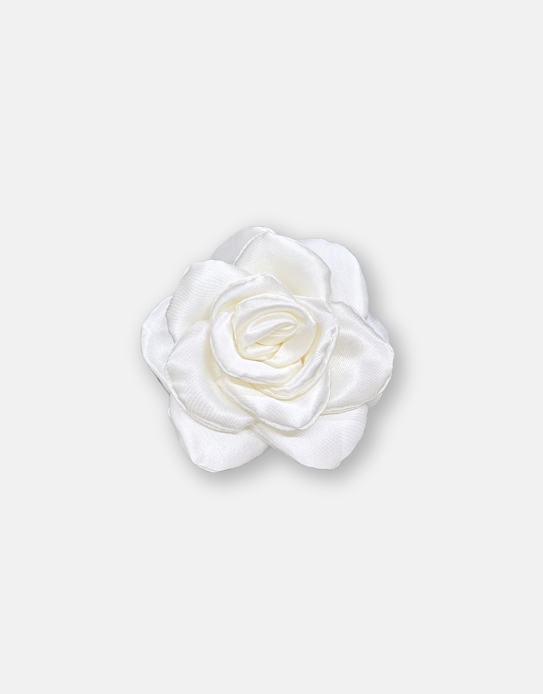 K ROSE BARETTE WHITE