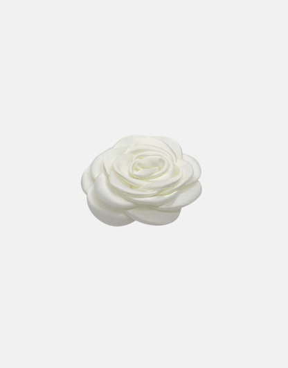K ROSE SILK BROOCH