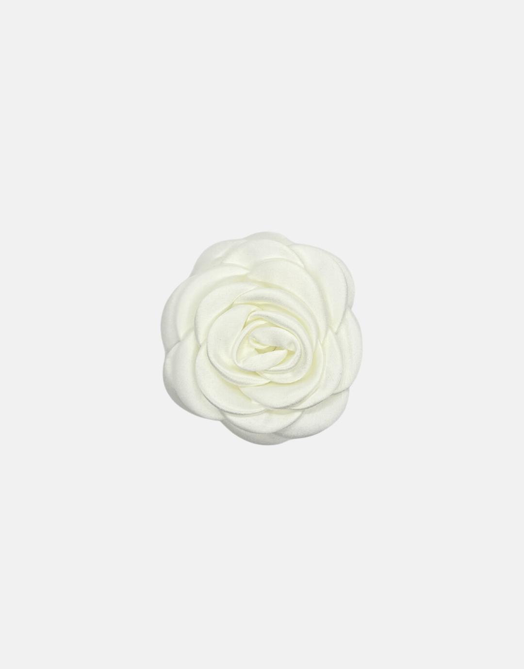 K ROSE SILK BROOCH