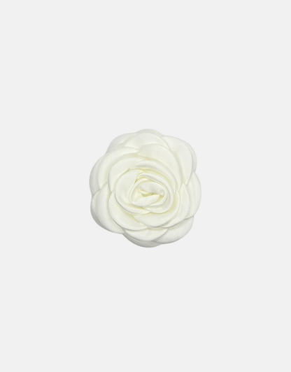 K ROSE SILK BROOCH